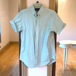 Ralph Lauren sear sucker short sleeve button down